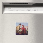  liefde en Romance, een paar bij Football Game Magneet (Insitu (Vaatwasser))