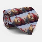  liefde en Romance, een paar bij Football Game Stropdas (Opgerold)