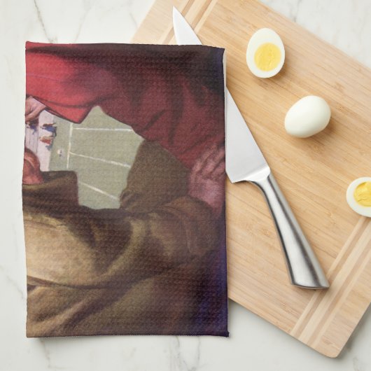  liefde en Romance, een paar bij Football Game Theedoek (Quarter Fold)