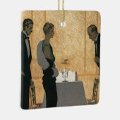  liefde en Romance, elegant avondeten Keramisch Ornament (Rechts)