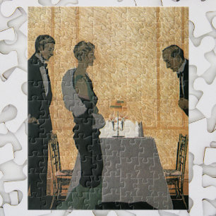 liefde en Romance, elegant avondeten Legpuzzel