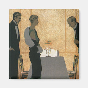  liefde en Romance, elegant avondeten Magneet