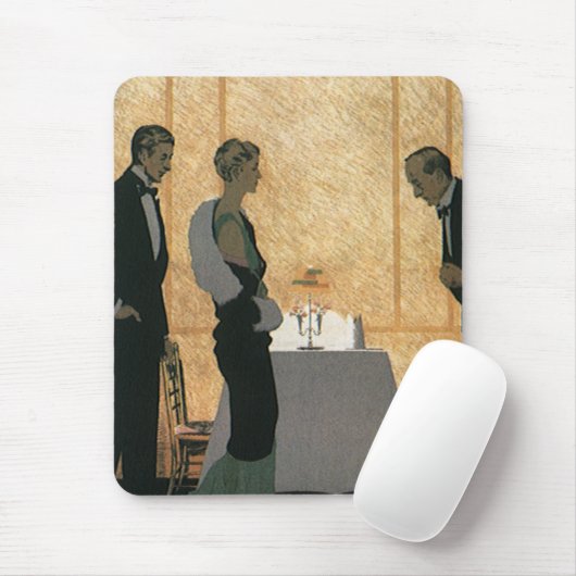  liefde en Romance, elegant avondeten Muismat (Met muis)