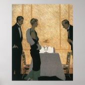  liefde en Romance, elegant avondeten Poster (Voorkant)