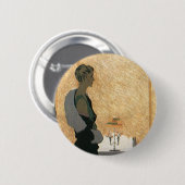 liefde en Romance, elegant avondeten Ronde Button 5,7 Cm (Voorkant /achterkant)