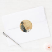  liefde en Romance, elegant avondeten Ronde Sticker (Envelop)