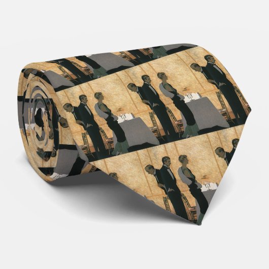  liefde en Romance, elegant avondeten Stropdas (Opgerold)