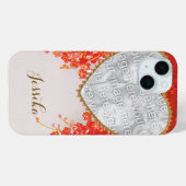 liefde en Romance, hart en bloemen Case-Mate iPhone Case (Achterkant (horizontaal))