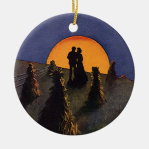  liefde en Romance, Harvest Moon Kiss Keramisch Ornament