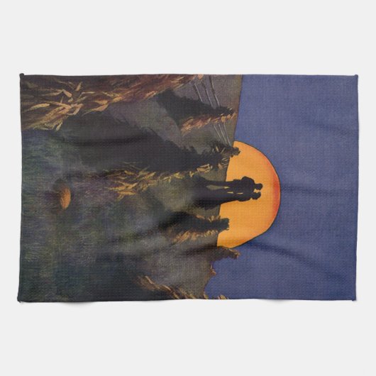  liefde en Romance, Harvest Moon Kiss Theedoek (Horizontaal)