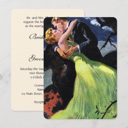  liefde en Romance, huwelijk Kaart (Voorkant / Achterkant)