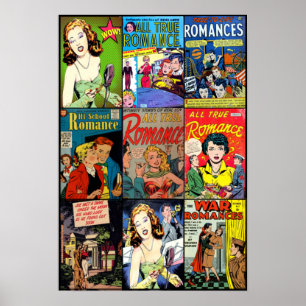 Liefde en Romance in de jaren vijftig Poster