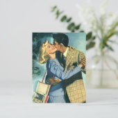 liefde en Romance, kerstdans Feestdagenkaart (Staand voorkant)