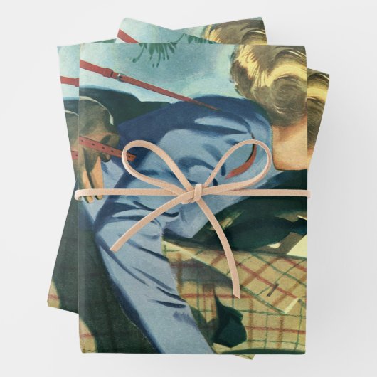 liefde en Romance, kerstdans Inpakpapier Vel (In situ)