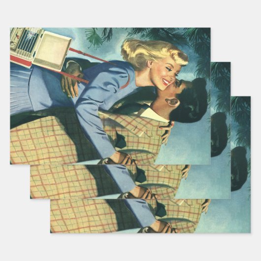  liefde en Romance, kerstdans Inpakpapier Vel (Set)