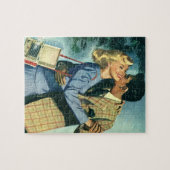  liefde en Romance, kerstdans Legpuzzel (Horizontaal)