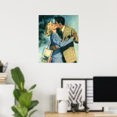  liefde en Romance, kerstdans Poster (Thuiskantoor)