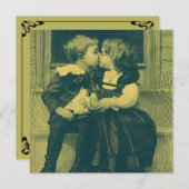  liefde en Romance, Kinderkus Uitnodiging (Voorkant / Achterkant)