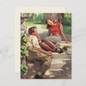  liefde en Romance, middelbare school Sweethearts (Voorkant / Achterkant)