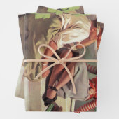  liefde en Romance, middelbare school Sweethearts Inpakpapier Vel (In situ)