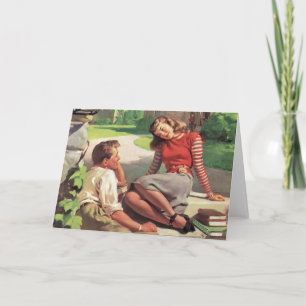  liefde en Romance, middelbare school Sweethearts Kaart