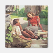  liefde en Romance, middelbare school Sweethearts Magneet (Voorkant)