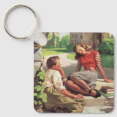 liefde en Romance, middelbare school Sweethearts Sleutelhanger (Voorkant)