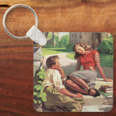 liefde en Romance, middelbare school Sweethearts Sleutelhanger (Voorkant)