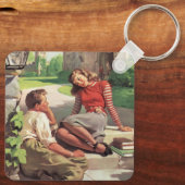  liefde en Romance, middelbare school Sweethearts Sleutelhanger (Achterkant)