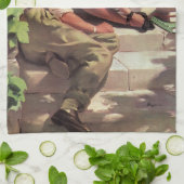 liefde en Romance, middelbare school Sweethearts Theedoek (Gevouwen)