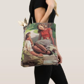 liefde en Romance, middelbare school Sweethearts Tote Bag (Dichtbij)