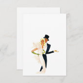  liefde en Romance, Modern Wedding Couple (Voorkant / Achterkant)