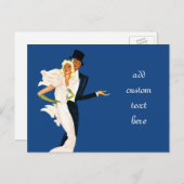  liefde en Romance, Modern Wedding Couple Briefkaart (Voorkant / Achterkant)