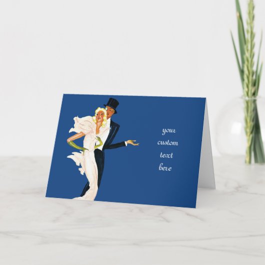 liefde en Romance, Modern Wedding Couple Kaart (Voorkant)