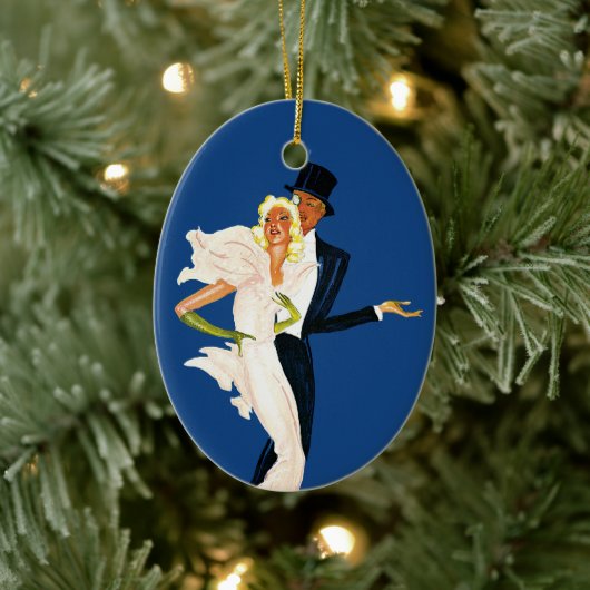  liefde en Romance, Modern Wedding Couple Keramisch Ornament (Boom)