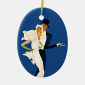  liefde en Romance, Modern Wedding Couple Keramisch Ornament (Voorkant)
