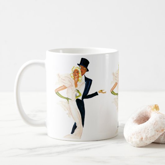  liefde en Romance, Modern Wedding Couple Koffiemok (Met donut)