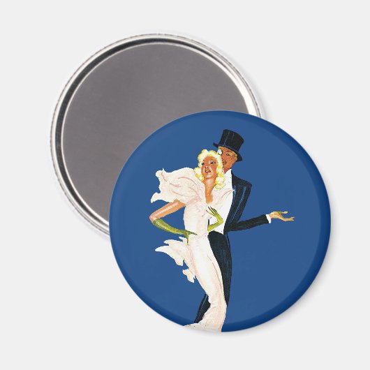  liefde en Romance, Modern Wedding Couple Magneet (Voorkant / Achterkant)