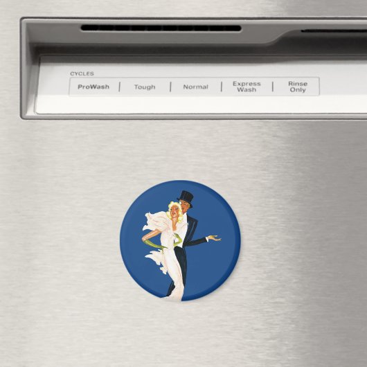  liefde en Romance, Modern Wedding Couple Magneet (Insitu (Vaatwasser))