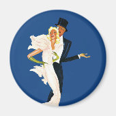  liefde en Romance, Modern Wedding Couple Magneet (Voorkant)