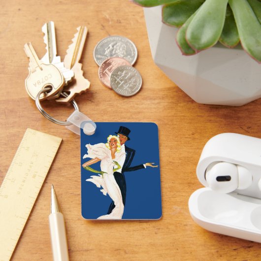  liefde en Romance, Modern Wedding Couple Sleutelhanger (Bureau)