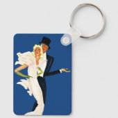 liefde en Romance, Modern Wedding Couple Sleutelhanger (Achterkant)