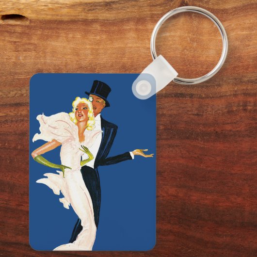  liefde en Romance, Modern Wedding Couple Sleutelhanger (Achterkant)