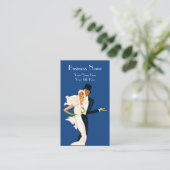  liefde en Romance, Modern Wedding Couple Visitekaartje (Staand voorkant)