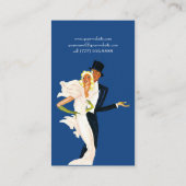  liefde en Romance, Modern Wedding Couple Visitekaartje (Achterkant)