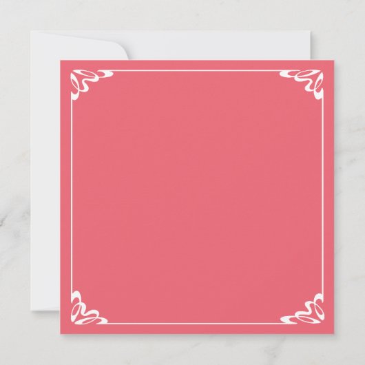  liefde en Romance, Passen getrouwd in roze Aankondiging (Achterkant)