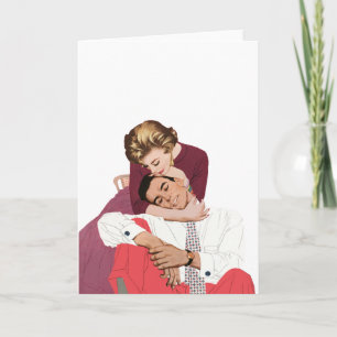 liefde en Romance, Passen getrouwd in roze Kaart