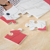 liefde en Romance, Passen getrouwd in roze Legpuzzel (Zijkant)