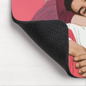 liefde en Romance, Passen getrouwd in roze Muismat (Hoek)