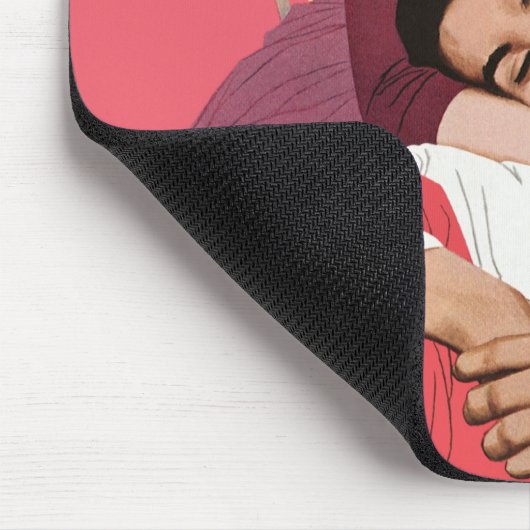  liefde en Romance, Passen getrouwd in roze Muismat (Hoek)